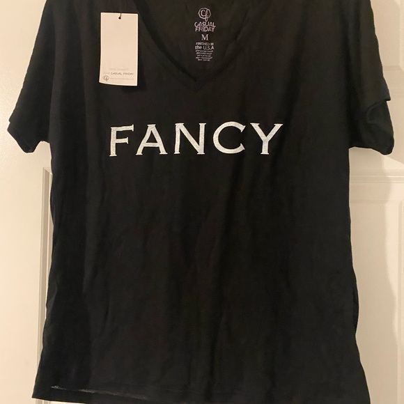Casual Friday Black Fancy Tee - Picture 3 of 4